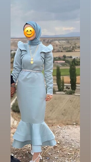 Ürünüm sıfır 1 kez giyildi şalı ile birlikte gönderim sağlanaca