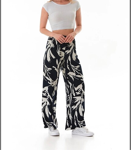 s Beden Beli lastikli palazzo pantolon (S M L XL)