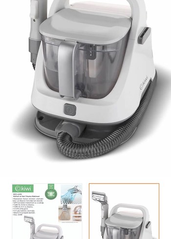 Kiwi 650W Beyaz Elektrikli Süpürge - Görsel 2