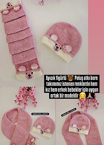 Diğer Peluş atkı bere takımı