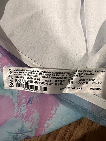 xs Beden çeşitli Renk Bershka mini elbise