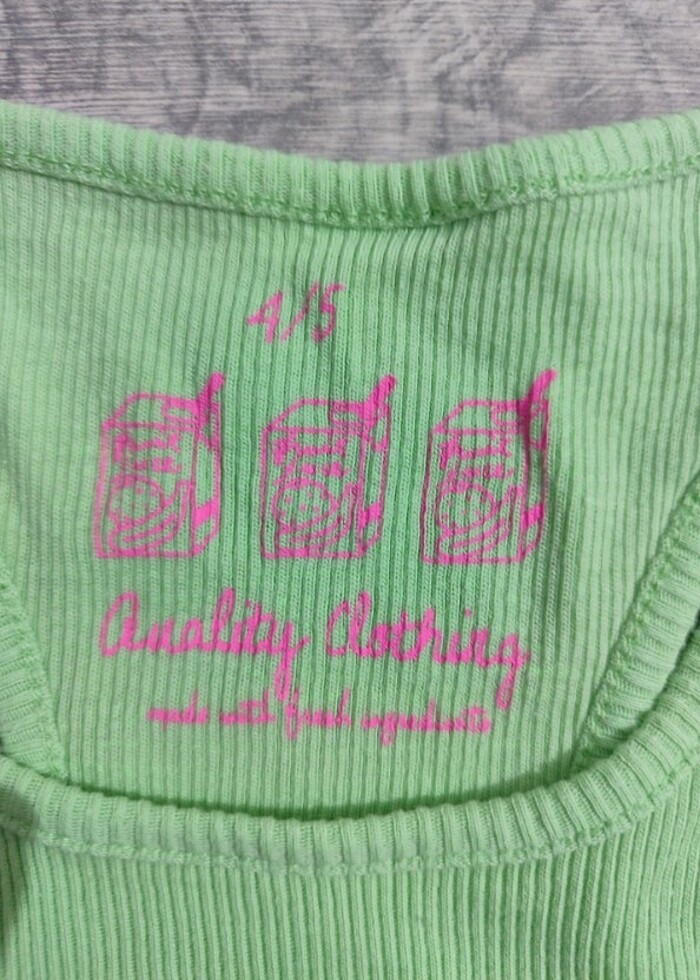 Kız çocuk sıfır kol atlet  - Görsel 3