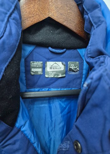 Mavi Fermuarlı kar montu - Görsel 3