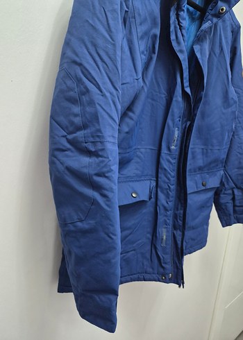 Mavi Fermuarlı kar montu - Görsel 4