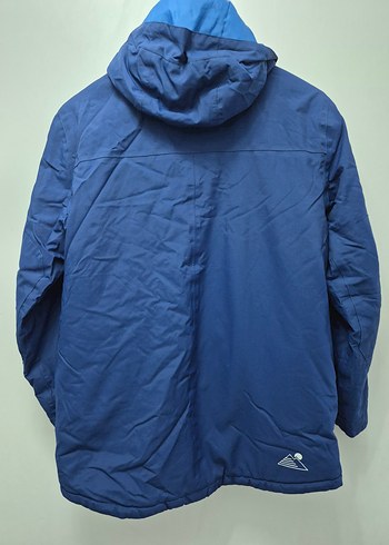 Mavi Fermuarlı kar montu - Görsel 5