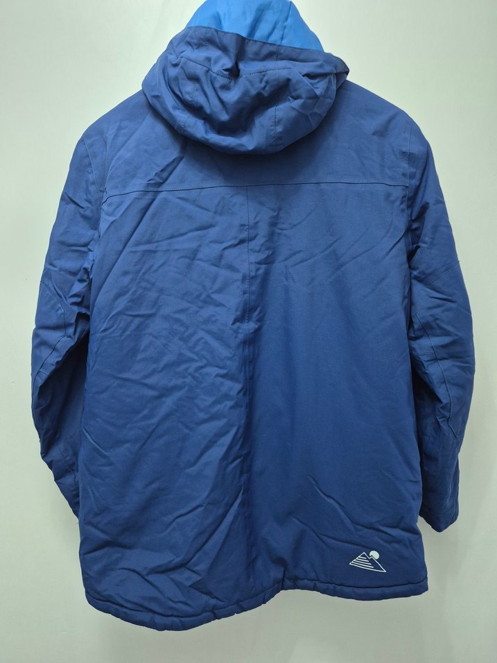 Mavi Fermuarlı kar montu - Görsel 5