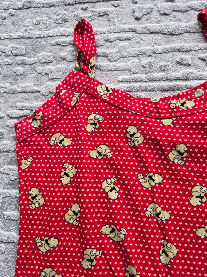 Kırmızı Askılı Gecelik - Görsel 3