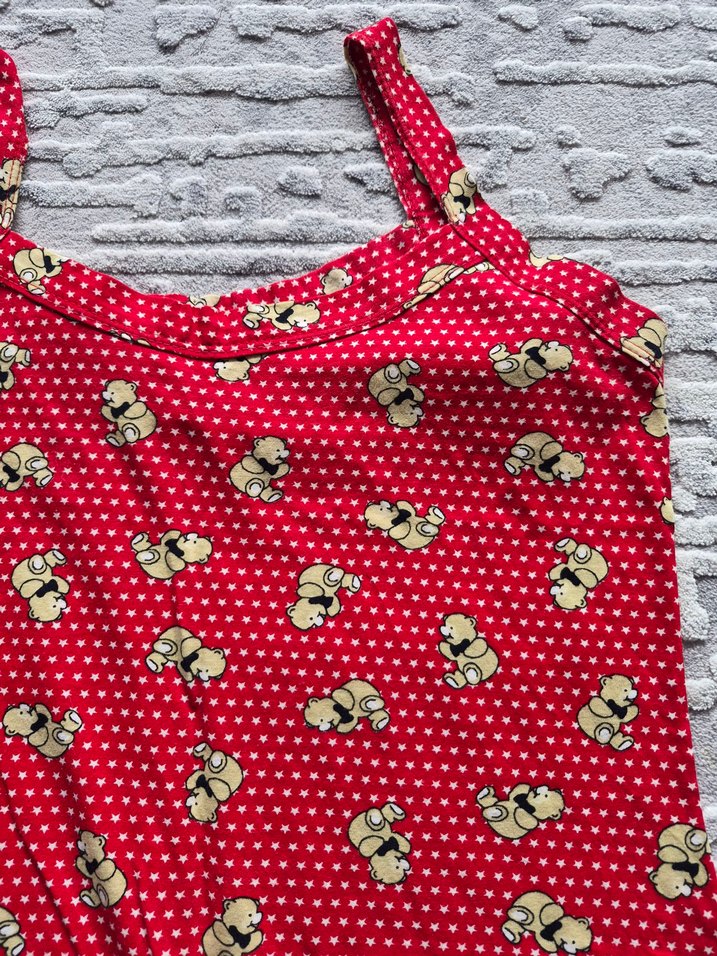 Kırmızı Askılı Gecelik - Görsel 2