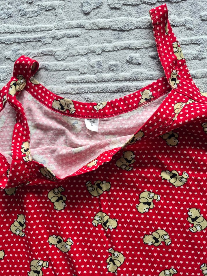 Kırmızı Askılı Gecelik - Görsel 4