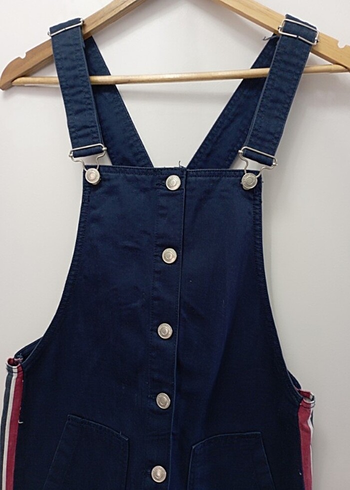 Bershka salopet jeans elbise  - Görsel 4