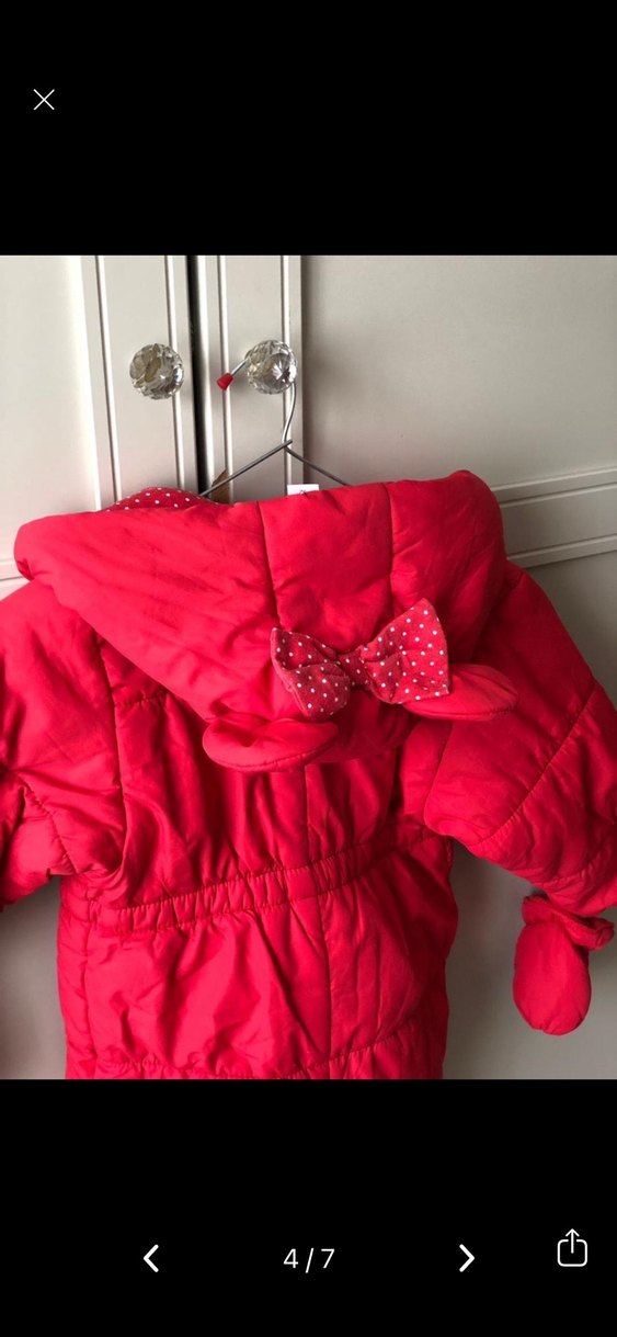 Kırmızı Minnie Mause Tulum - Görsel 4