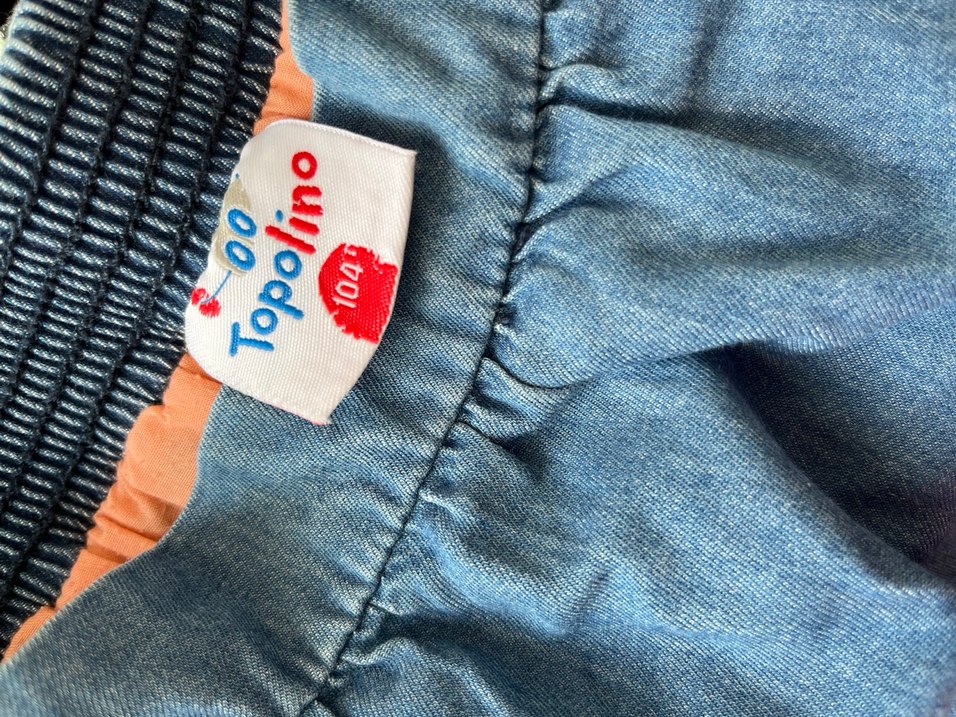 Nakışlı Fırfırlı Kız Denim Etek - Görsel 5