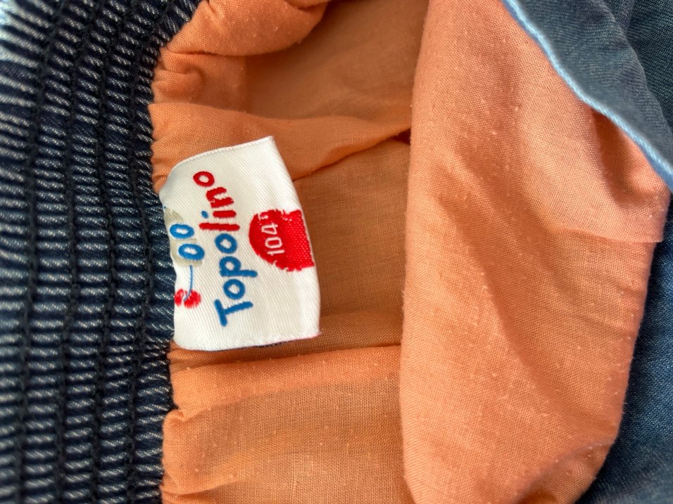 Nakışlı Fırfırlı Kız Denim Etek - Görsel 4