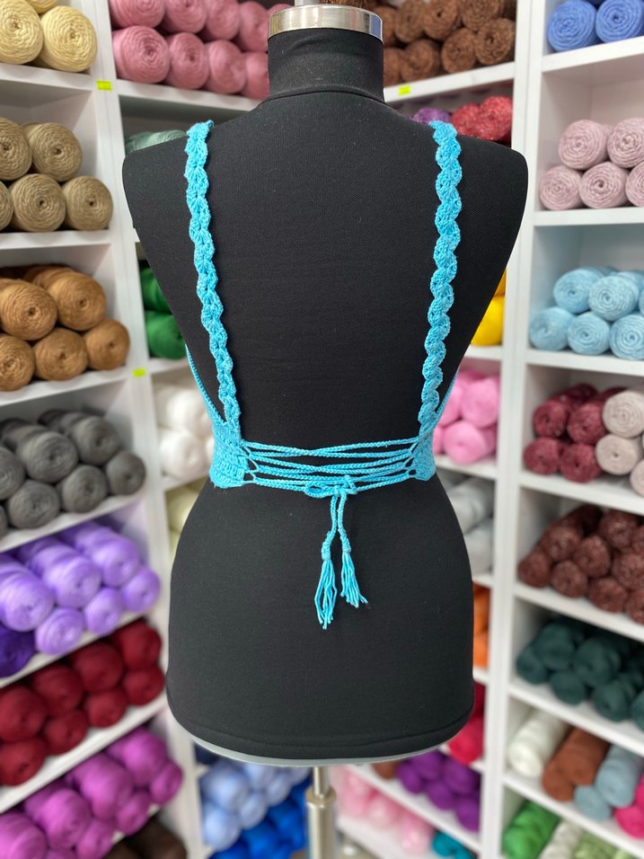 Koton ip ile yapılan büstiyer - Görsel 3