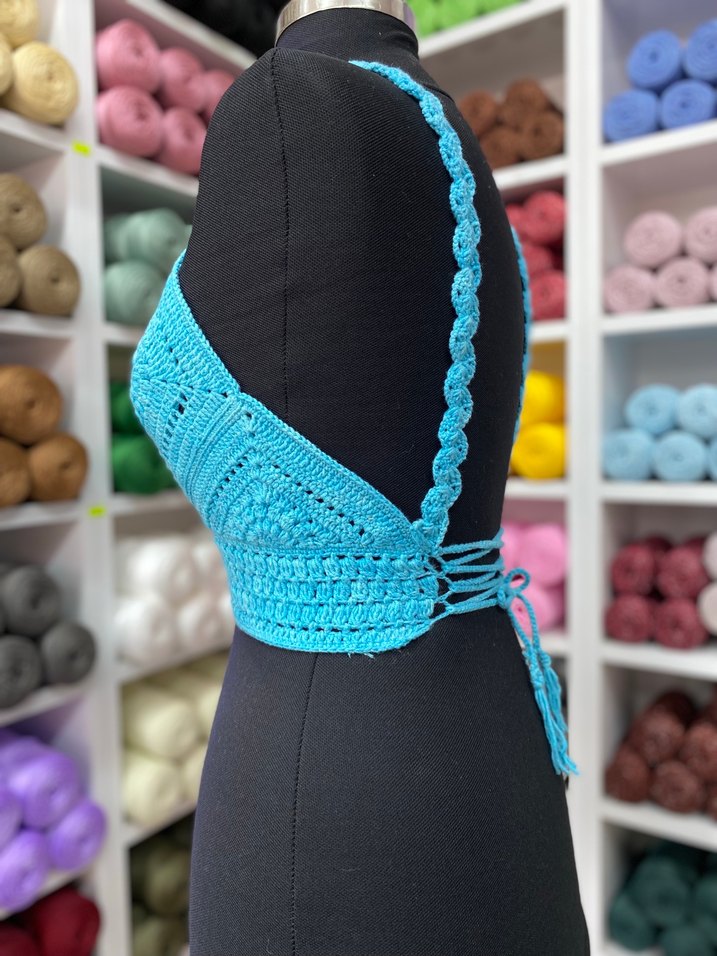 Koton ip ile yapılan büstiyer - Görsel 2