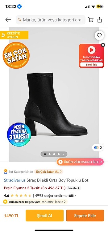 Stradivarius Topuklu bot