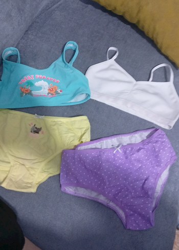 Çocuk İç Çamaşırı Seti, Pastel Renkli - Görsel 3