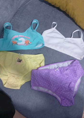 Çocuk İç Çamaşırı Seti, Pastel Renkli - Görsel 2