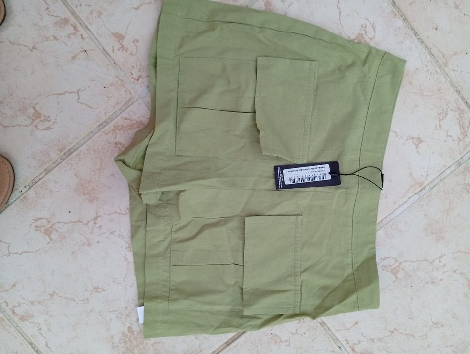 Kadın Düğmeli Mini Kısa Tulum - Görsel 3