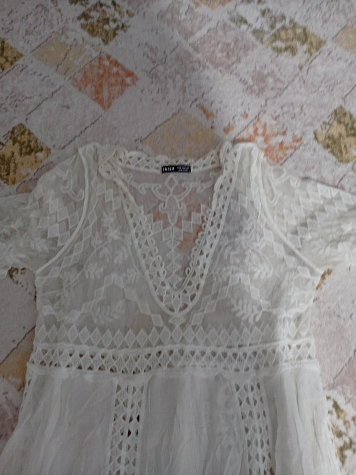 Dantel Detaylı Bohem plaj elbisesi - Görsel 3