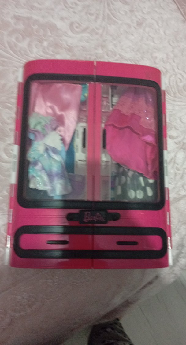 Barbie Pembe Oyuncak Gardırop - Görsel 2