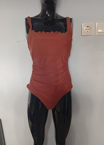 Primark Kahverengi Midi Kadın Mayo