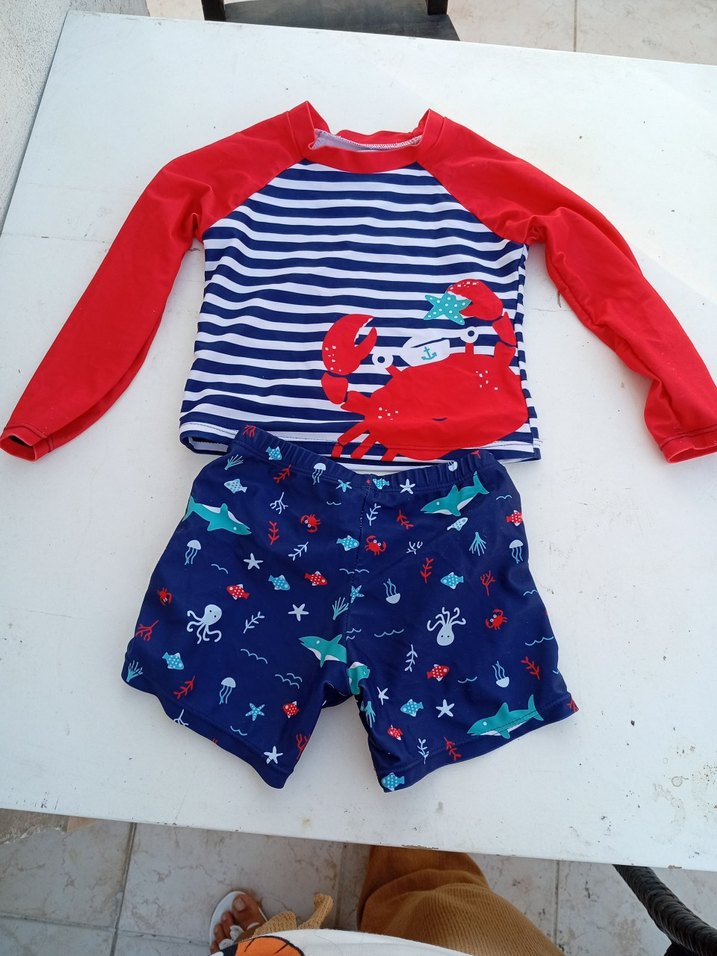 Uzun Kollu Renkli Erkek Çocuk Mayo Takımı - Görsel 2