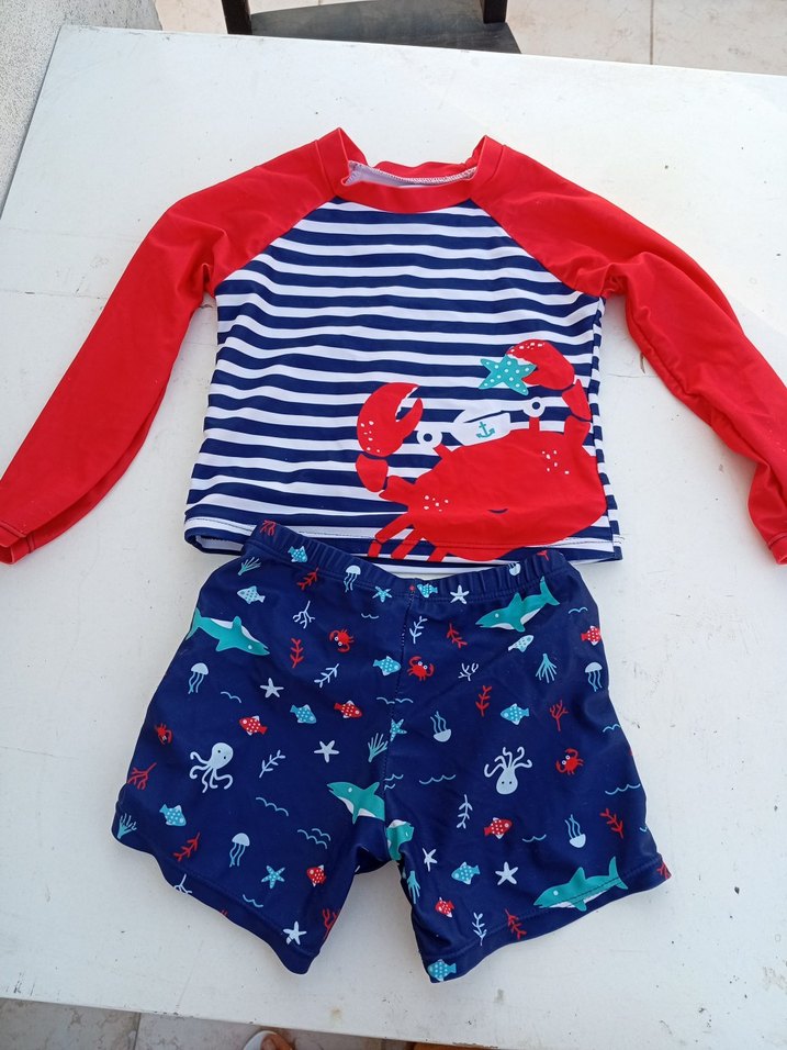 Uzun Kollu Renkli Erkek Çocuk Mayo Takımı - Görsel 3