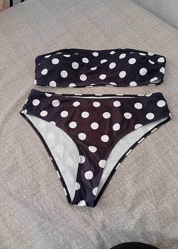Puantiye Desenli Mini Bikini Takımı