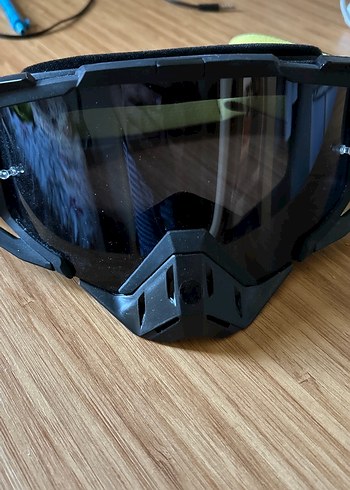 Siyah Tokalı Biker Motosiklet Gözlüğü - Görsel 2