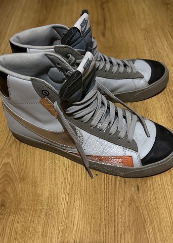 Gri Nike erkek  blazer Spor Ayakkabı - Görsel 3