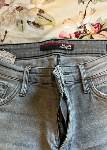 Mavi Jeans Gri Bol Kesim Denim Erkek Kot Pantolon