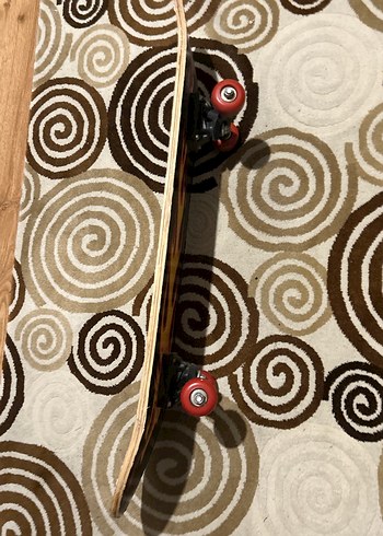 Siyah Çocuk Kaykay Tahtası Alev Desenli - Görsel 2