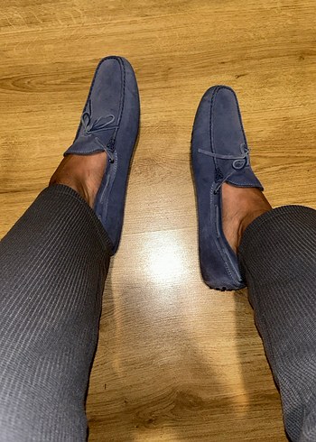 Gri Süet Tokalı Erkek Loafer - Görsel 2