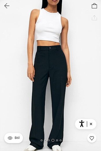 Pullu bear klasik starting fit pantolon