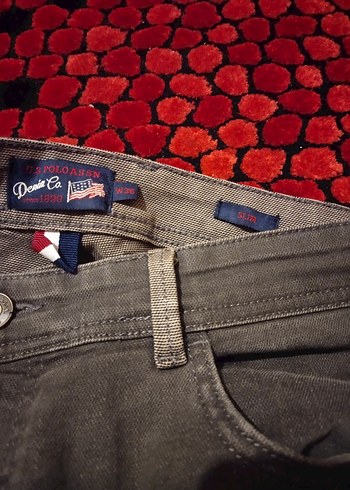 ##U,S POLO ORİJİNAL#Gri Normal Boy Regular Kesim## Kot Pantolon - Görsel 4