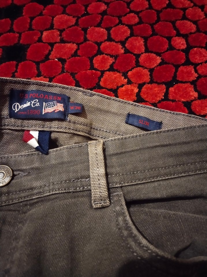 ##U,S POLO ORİJİNAL#Gri Normal Boy Regular Kesim## Kot Pantolon - Görsel 4