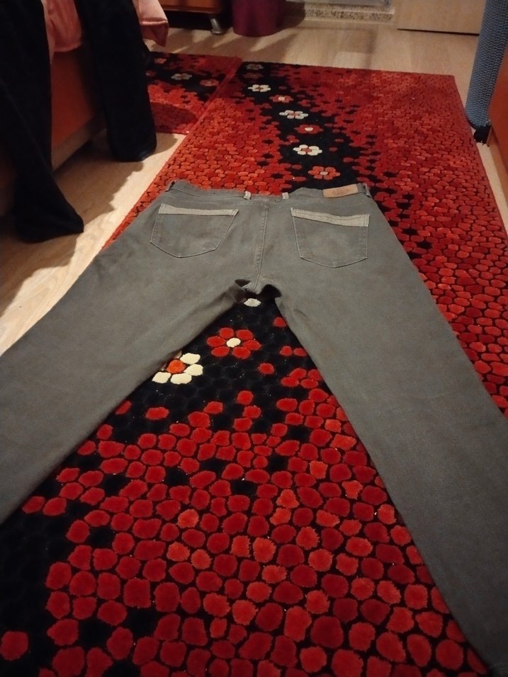 ##U,S POLO ORİJİNAL#Gri Normal Boy Regular Kesim## Kot Pantolon - Görsel 3