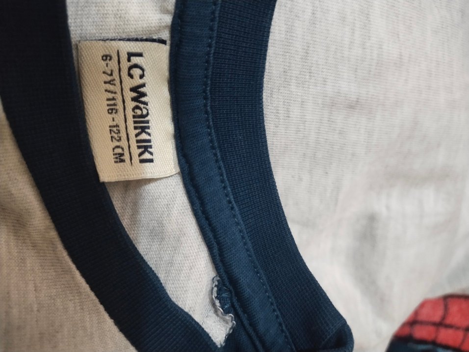 ## LC WAİKİKİ##Mavi Baskılı Uzun Kollu Erkek Tişört##:6,7 YAŞ## - Görsel 4