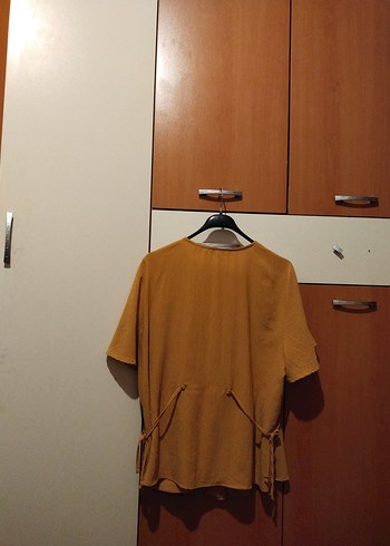 ##TRENDYOL##46 Beden##Düğmeli V Yaka##Keten Kadın Gömlek## - Görsel 2