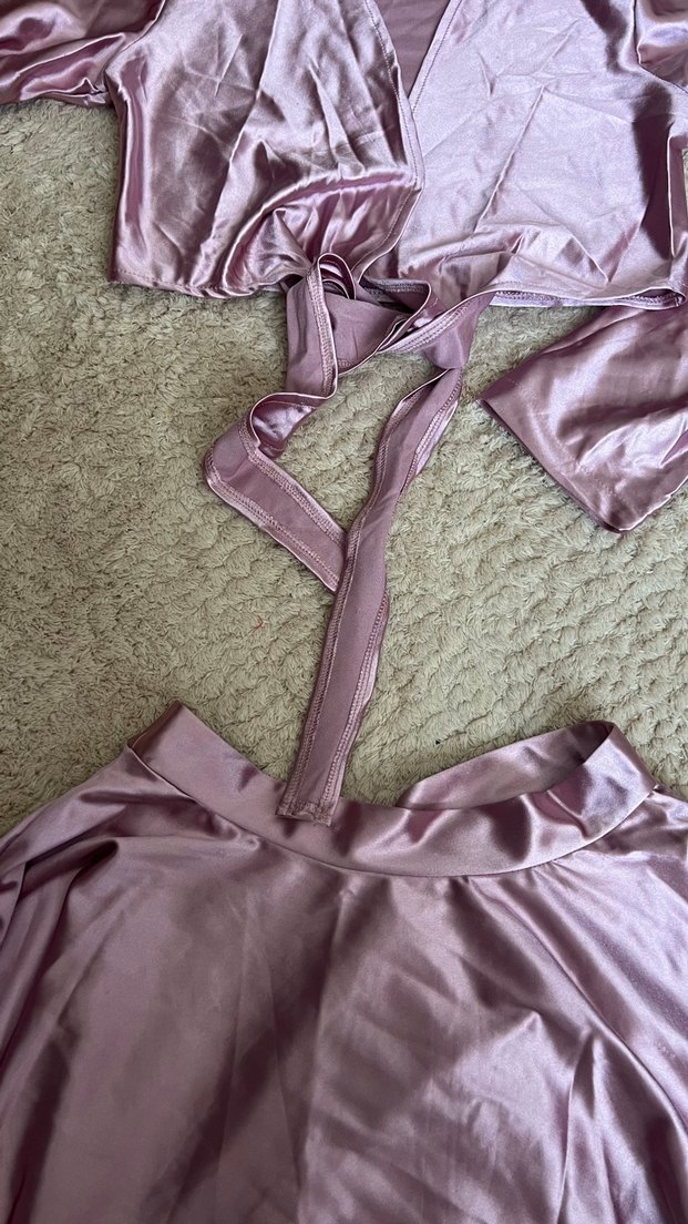 Parlak Mor Bohem Tarzı Kadın  Takımı - Görsel 2