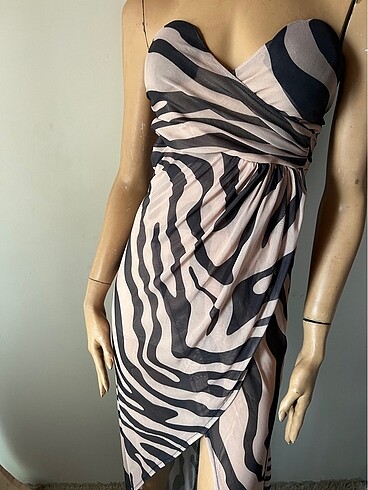 Abiye elbise straplez - Görsel 2