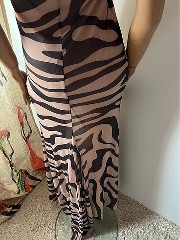 Abiye elbise straplez - Görsel 4