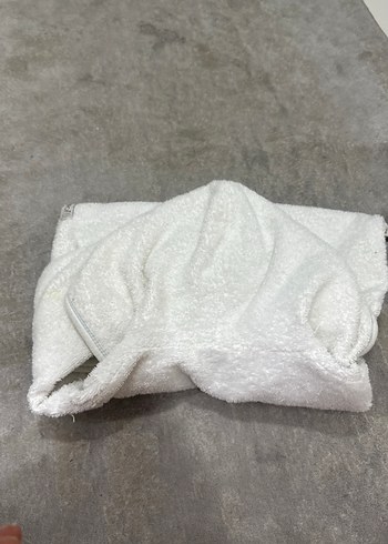 Beyaz Nakışlı Çocuk Bornoz - Görsel 6