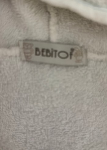 Beyaz Nakışlı Çocuk Bornoz - Görsel 4