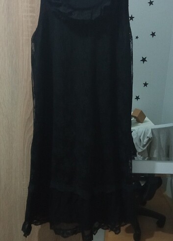 siyah gece elbisesi salaş 