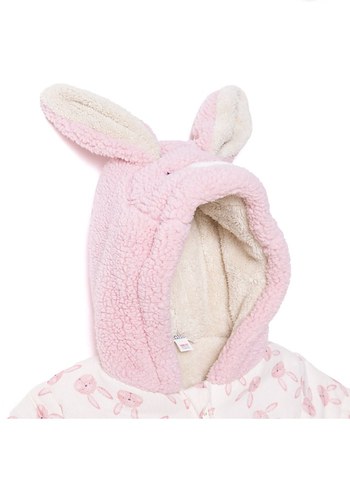 Midimod Pembe Desenli Bebek Astronot Tulumu - Görsel 2