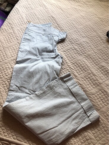 Mavi beyaz çizgili pantalon