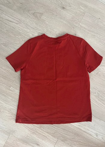 Kırmızı Kadın Kısa Kollu Basic Tişört - Görsel 3