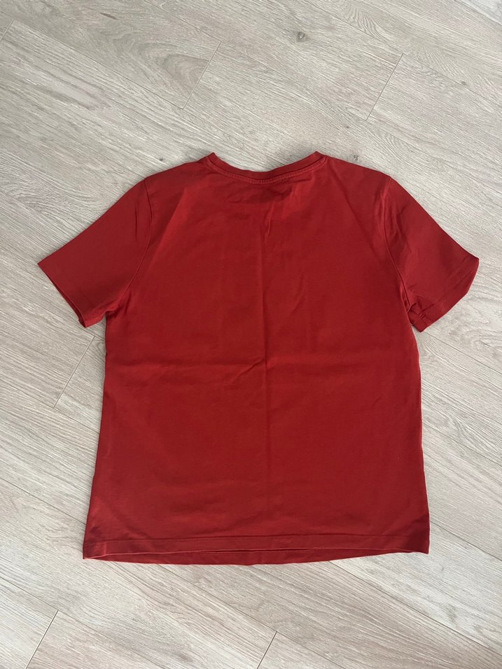 Kırmızı Kadın Kısa Kollu Basic Tişört - Görsel 3